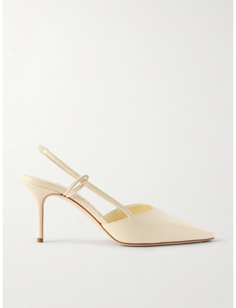 Sapato slingback Bege